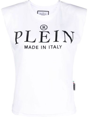 Débardeur en coton à logo imprimé - Philipp Plein - Modalova