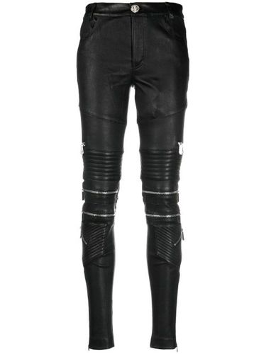 Pantalon skinny en peau d'agneau - Philipp Plein - Modalova