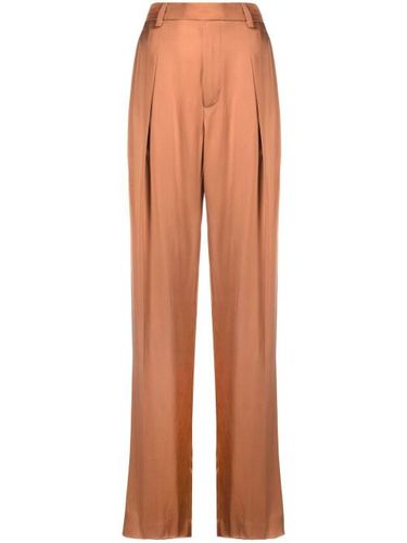 Pantalon de tailleur en soie à taille haute - Brunello Cucinelli - Modalova