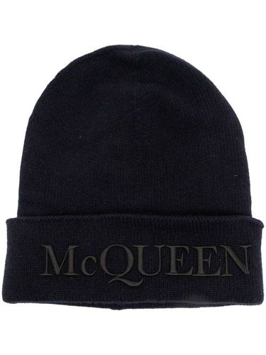 Bonnet en cachemire à logo imprimé - Alexander McQueen - Modalova