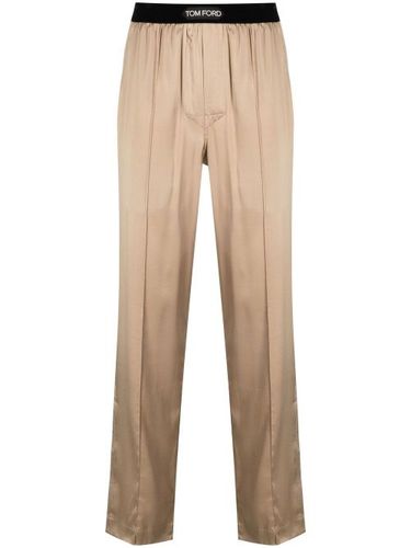 Pantalon de pyjama à bande logo - TOM FORD - Modalova