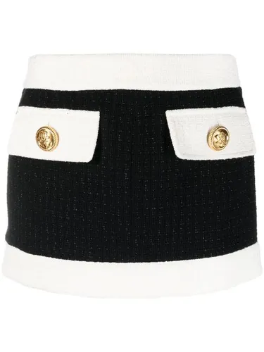 Minijupe bicolore en tweed - DSQUARED2 - Modalova