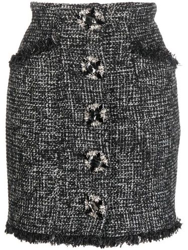 Jupe en tweed à boutonnière - Philipp Plein - Modalova