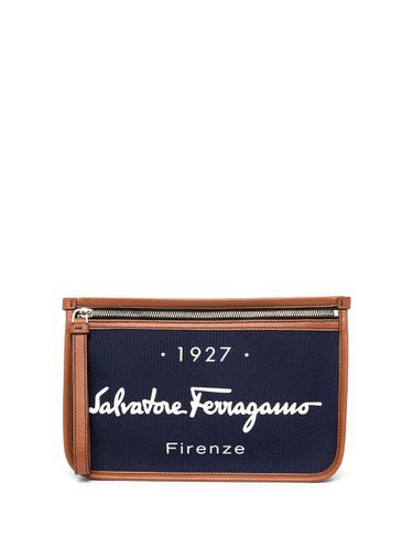 Pochette à logo imprimé - Ferragamo - Modalova