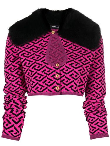 Cardigan crop à broderies - Versace - Modalova