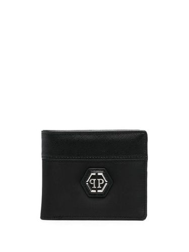 Portefeuille pliant à plaque logo - Philipp Plein - Modalova