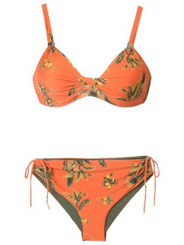 Bikini fleuri à fermeture nouée - Lygia & Nanny - Modalova