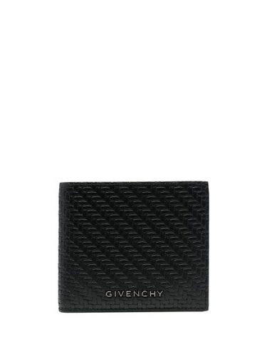Portefeuille pliant en cuir texturé - Givenchy - Modalova