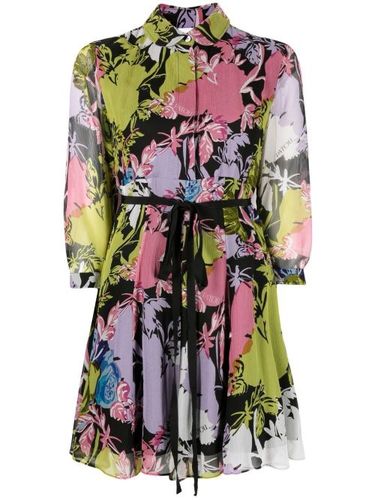 Robe-chemise en soie à fleurs - Patou - Modalova