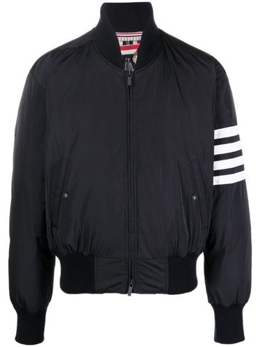 Veste bomber à détail 4 bandes signature - Thom Browne - Modalova