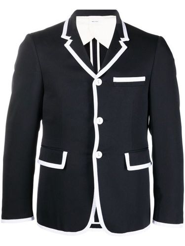 Blazer en laine à bords contrastants - Thom Browne - Modalova