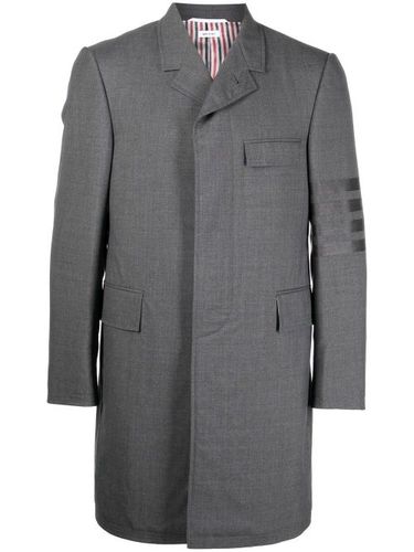 Blazer mi-long à détail 4 bandes signature - Thom Browne - Modalova