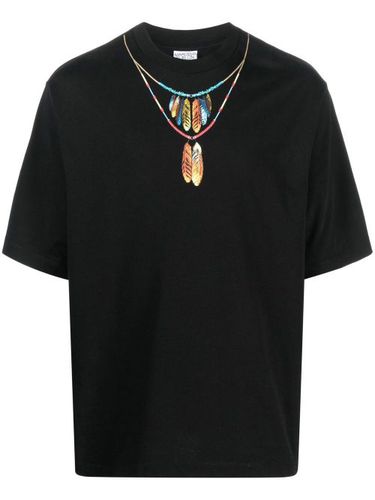 T-shirt Feathers Necklace en coton - Marcelo Burlon County of Milan - Modalova