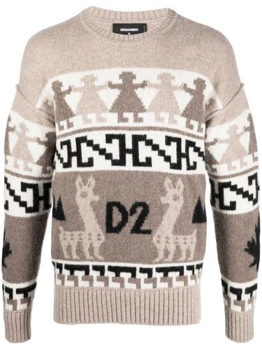 Pull à motif en jacquard - DSQUARED2 - Modalova