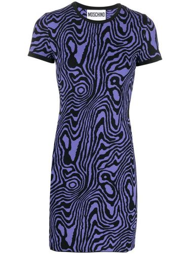 Robe courte à motif géométrique - Moschino - Modalova