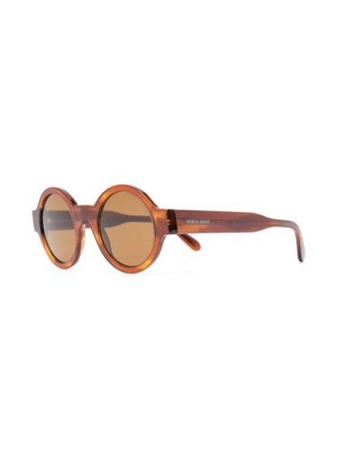 Lunettes de soleil à monture ronde - Giorgio Armani - Modalova