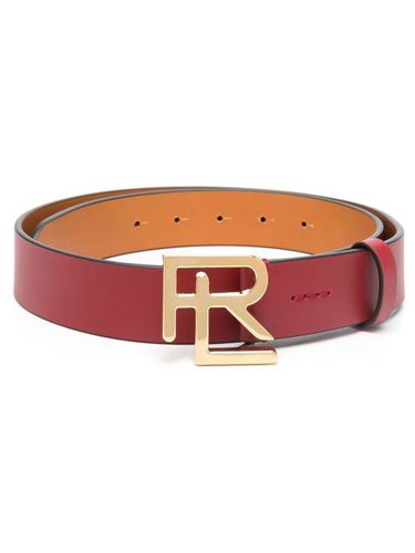 Ceinture en cuir à boucle logo - Ralph Lauren Collection - Modalova