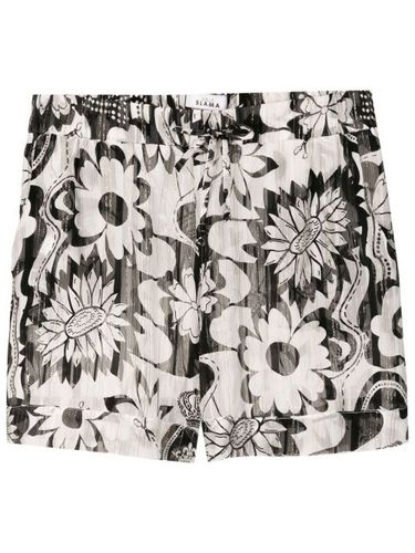 Short taille-haute à fleurs - Amir Slama - Modalova