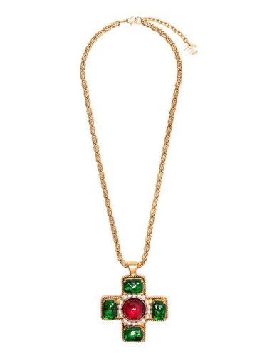 Collier à pendentif croix (1984-1992) - CHANEL Pre-Owned - Modalova