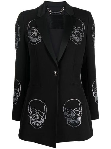 Manteau droit à ornements - Philipp Plein - Modalova