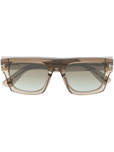 Lunettes de soleil à monture carrée transparente - TOM FORD Eyewear - Modalova