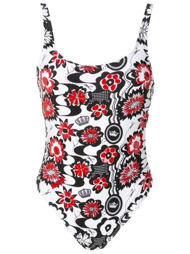 Maillot de bain fleuri à dos ouvert - Amir Slama - Modalova