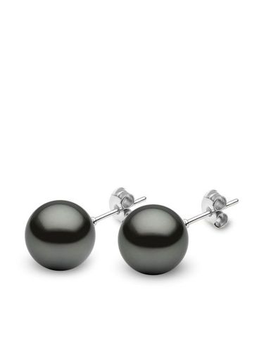 Puces d'oreilles Classic 11 mm en or blanc 18ct serties de perle de Tahiti - Yoko London - Modalova