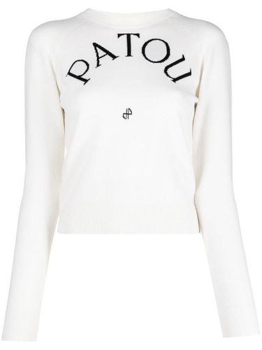 Pull en laine mélangée à logo - Patou - Modalova