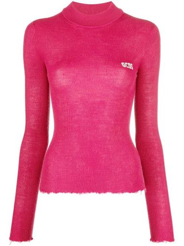 Pull en maille nervurée à logo imprimé - GCDS - Modalova