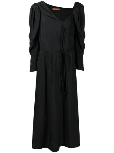 Robe mi-longue à manches longues bouffantes - Rejina Pyo - Modalova