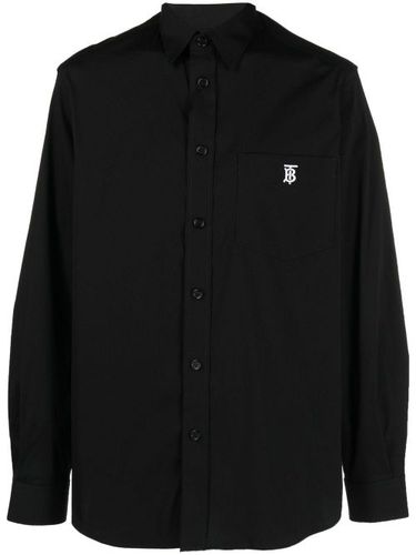 Chemise à logo brodé - Burberry - Modalova