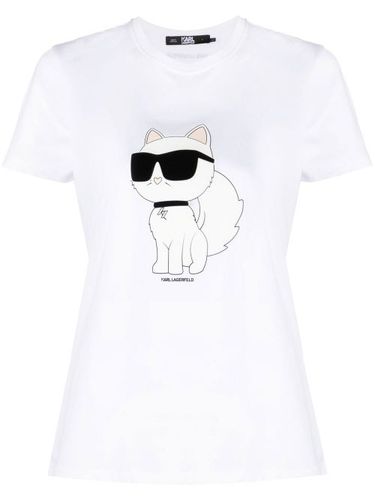 T-shirt Ikon Choupette en coton biologique - Karl Lagerfeld - Modalova