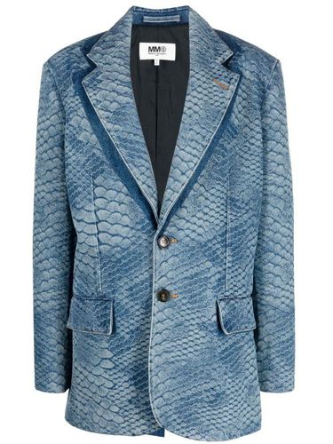 Blazer à imprimé peau de serpent - MM6 Maison Margiela - Modalova