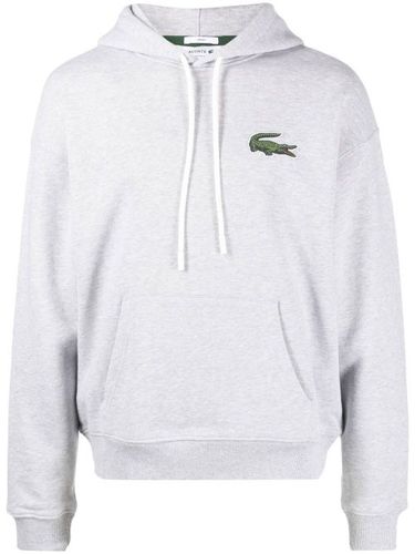 Lacoste hoodie à patch logo - Gris - Lacoste - Modalova