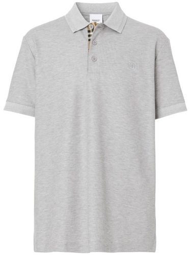 Burberry polo à logo brodé - Gris - Burberry - Modalova