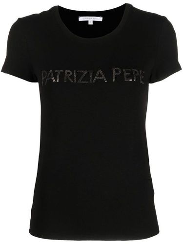 T-shirt à logo strassé - Patrizia Pepe - Modalova