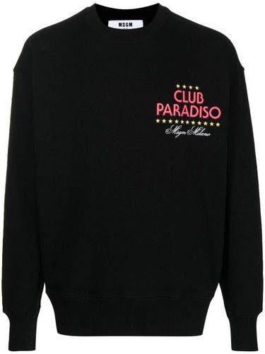 MSGM sweat à logo imprimé - Noir - MSGM - Modalova