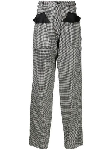 Pantalon fuselé à motif pied-de-poule - sulvam - Modalova