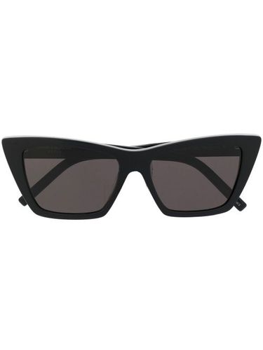 Lunettes de soleil à logo imprimé - Saint Laurent Eyewear - Modalova