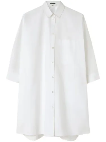 Robe-chemise à coupe trapèze - Jil Sander - Modalova