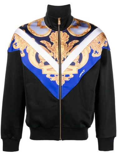 Sweat zippé à imprimé Barocco - Versace - Modalova