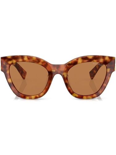Lunettes de soleil à monture papillon - Miu Miu Eyewear - Modalova