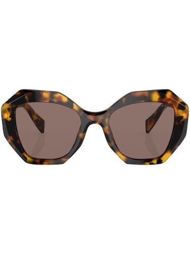 Lunettes de soleil à monture effet écaille de tortue - Prada Eyewear - Modalova