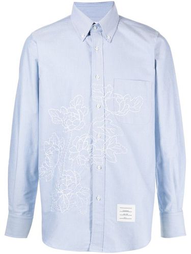 Chemise à fleurs brodées - Thom Browne - Modalova