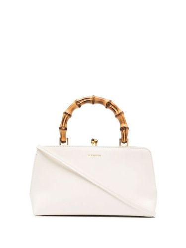 Sac à main en cuir à anse en bambou - Jil Sander - Modalova