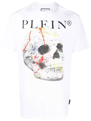 T-shirt en coton à imprimé Skull - Philipp Plein - Modalova