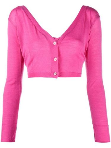 Cardigan crop à boutonnière - Jacquemus - Modalova