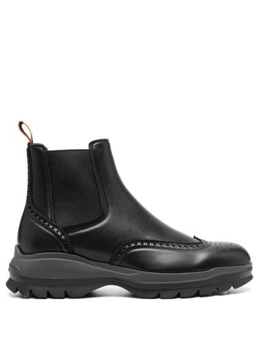 Bottines chelsea à perforations - Santoni - Modalova