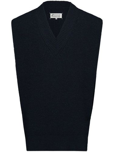 Gilet en maille à col v - Maison Margiela - Modalova