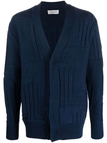 Cardigan en maille à boutonnière dissimulée - Lanvin - Modalova